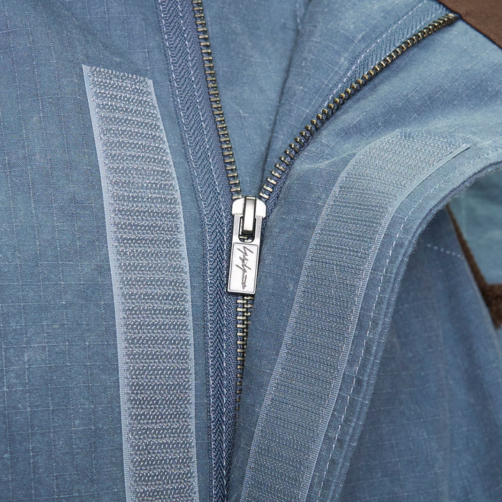 Hooded Stitch Blouson Coat
