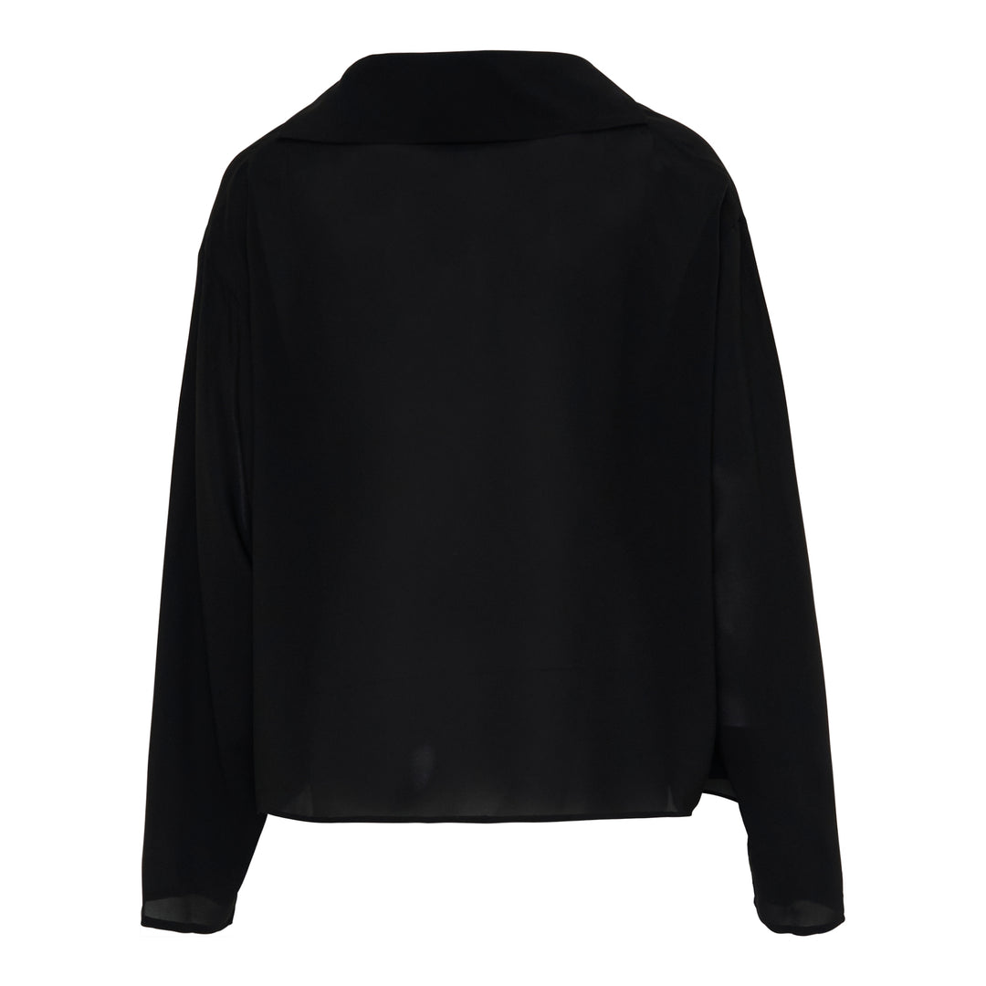 Draped Asymmetric Blouson