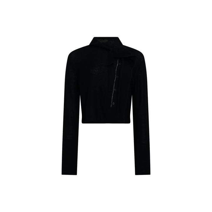 Collar Cloth Short Cardigan