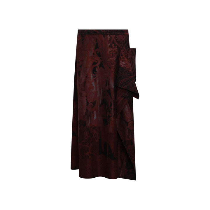 Drape Midi Skirt