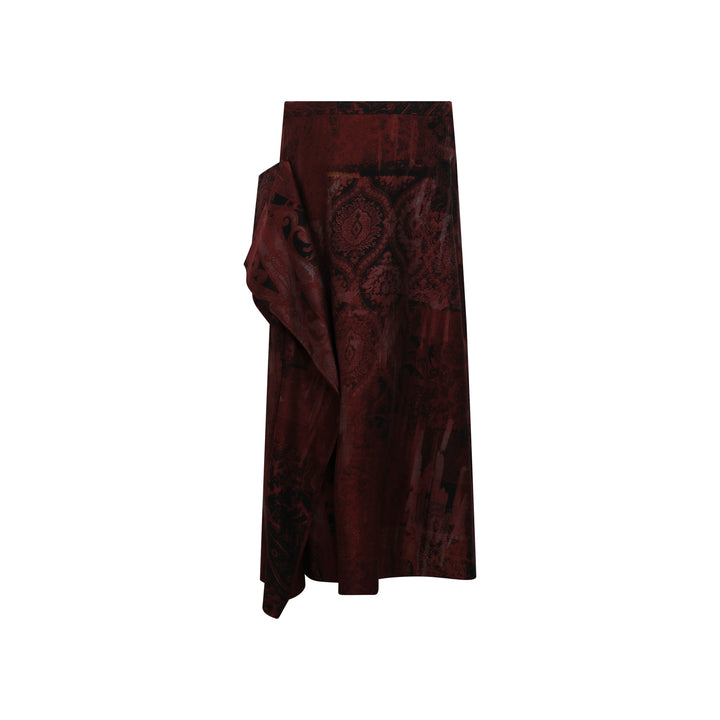 Drape Midi Skirt