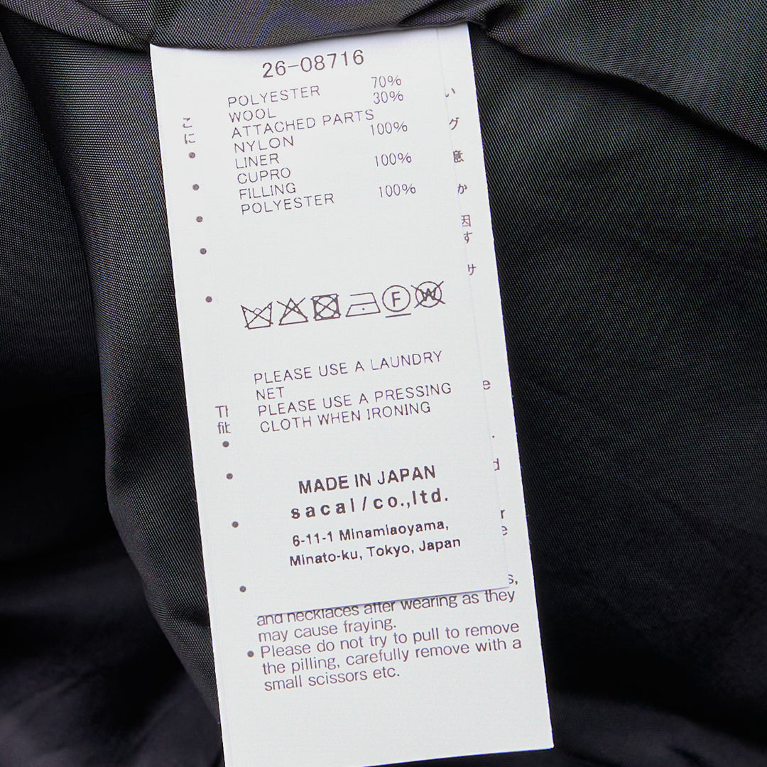 Nylon Twill Suiting Hybrid Jacket
