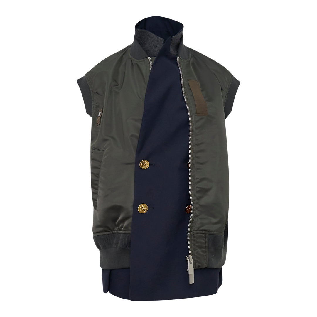 Nylon Twill Suiting Vest