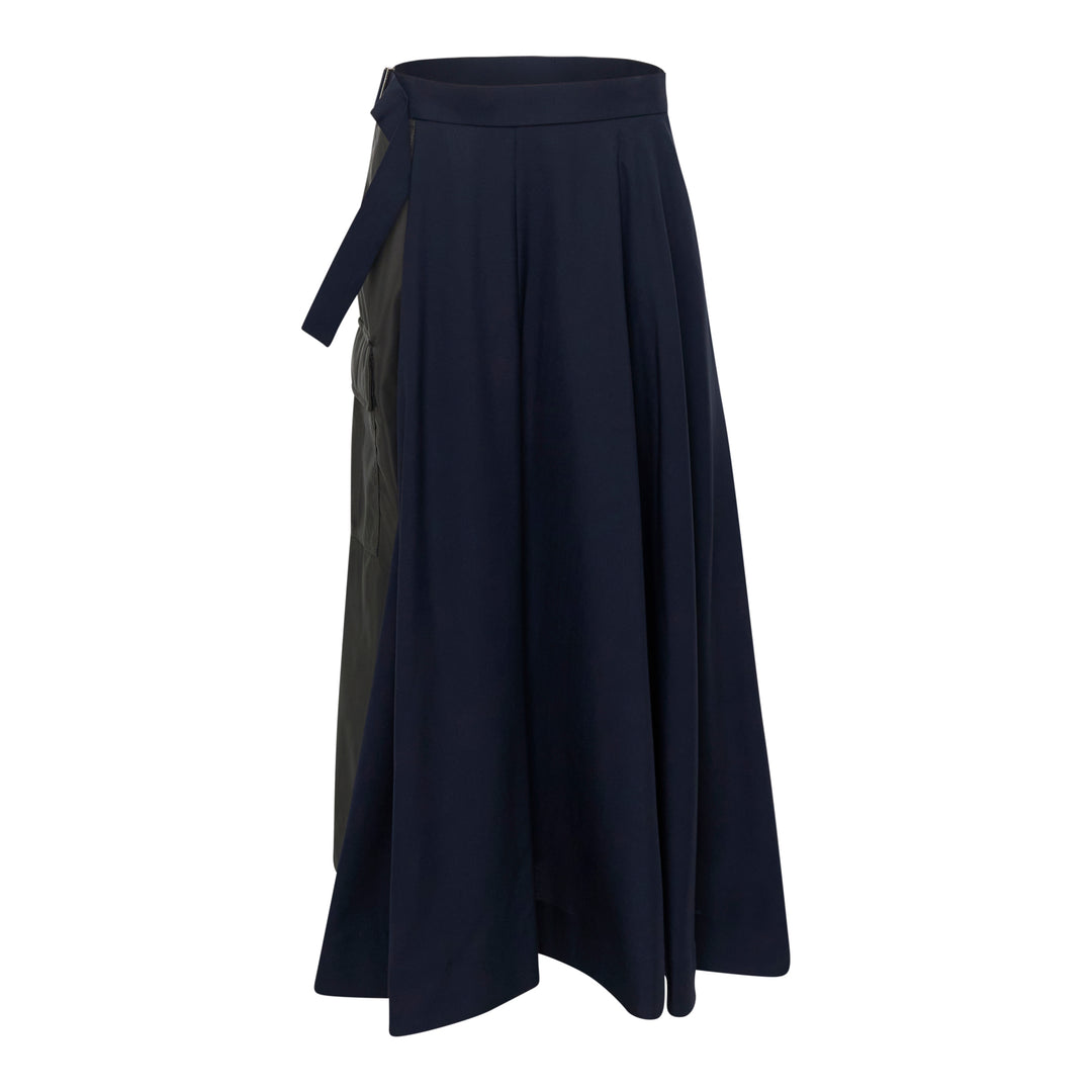 Nylon Twill Suiting Skirt