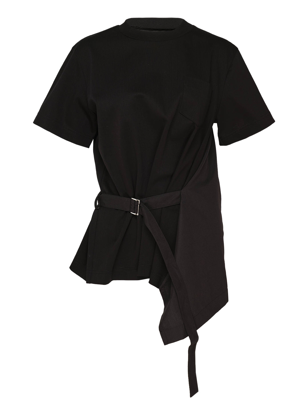 sacai Poplin Cotton Jersey T-Shirt