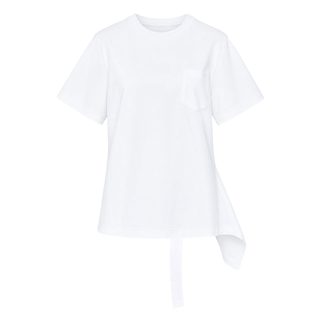 sacai Poplin Cotton Jersey T-Shirt