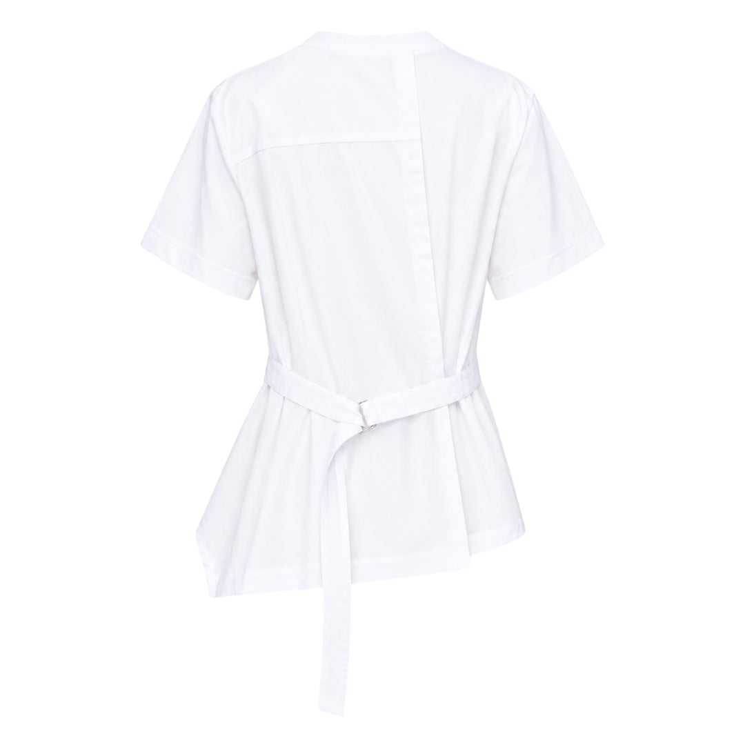 sacai Poplin Cotton Jersey T-Shirt - view 2
