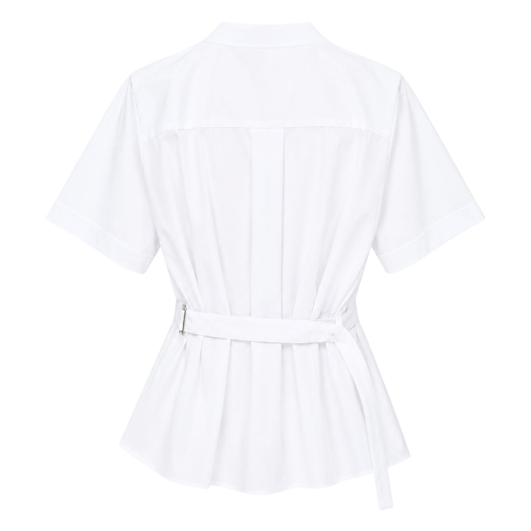 sacai Poplin Cotton Jersey T-Shirt - view 2