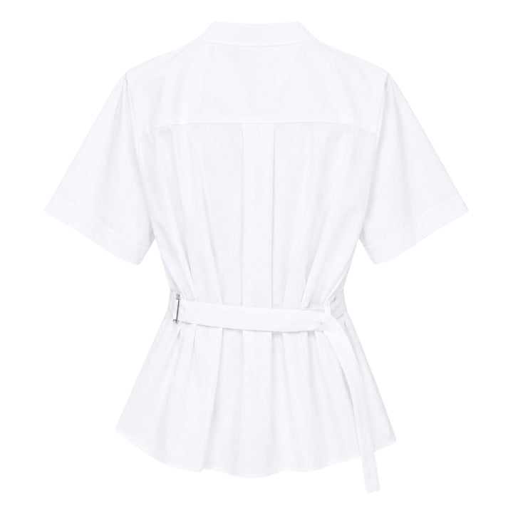 sacai Poplin Cotton Jersey T-Shirt - view 2