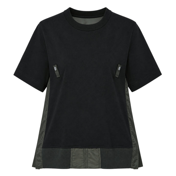 sacai Nylon Twill Cotton Jersey Tee