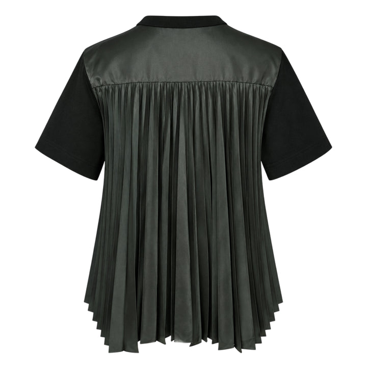 sacai Nylon Twill Cotton Jersey Tee - view 2