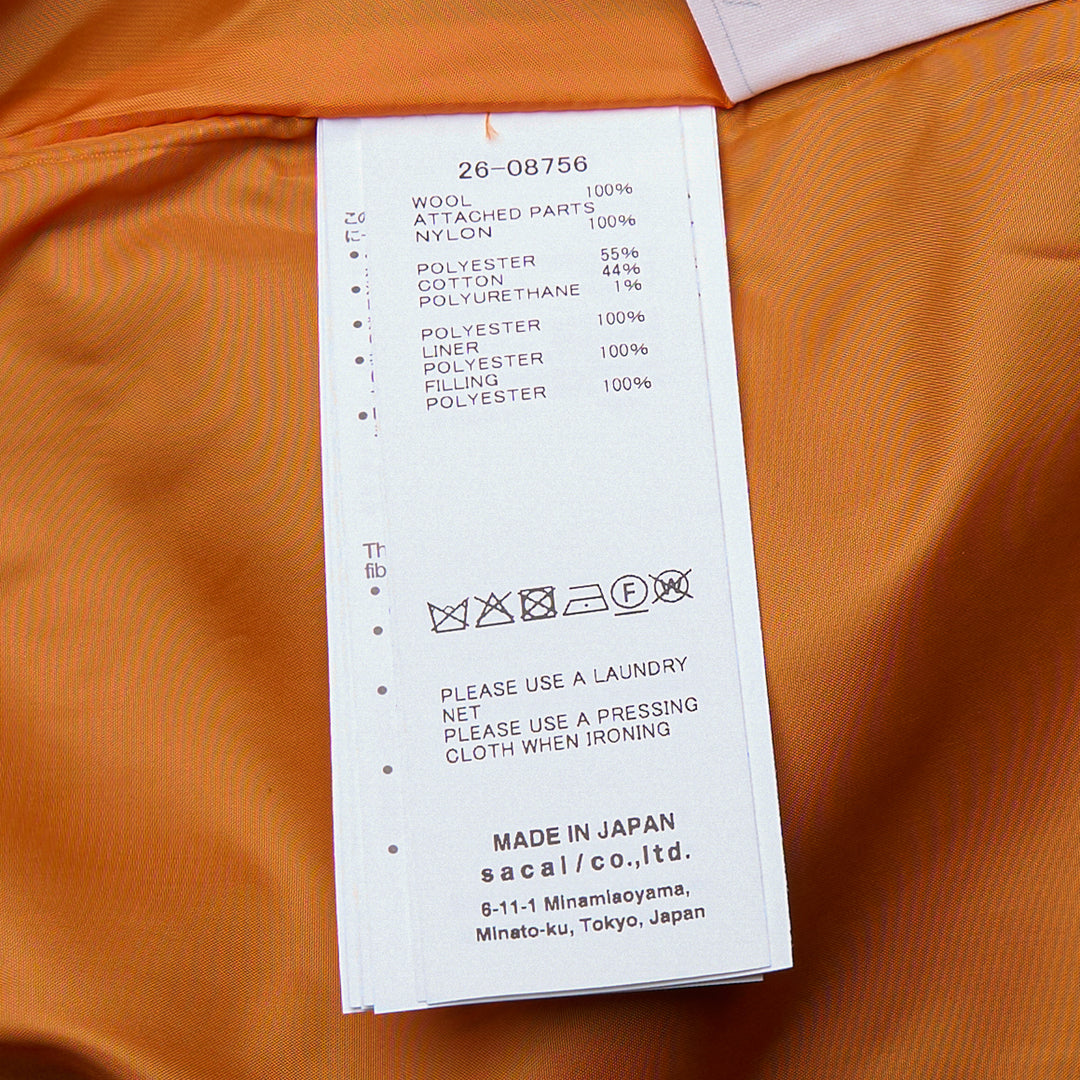 Wool Flannel Nylon Twill Jacket