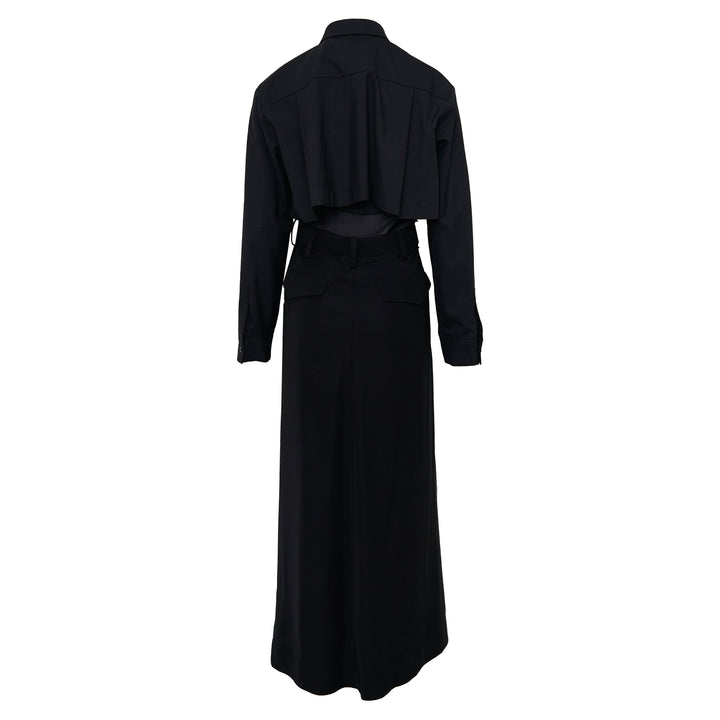 Suiting Crepe Back Satin Dress