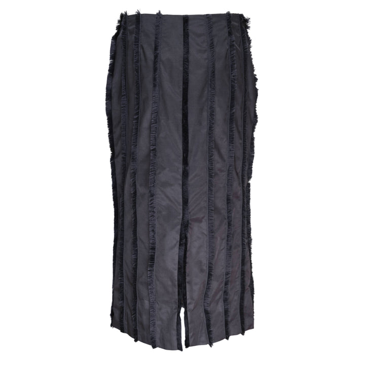 Thread Fringe Midi Skirt