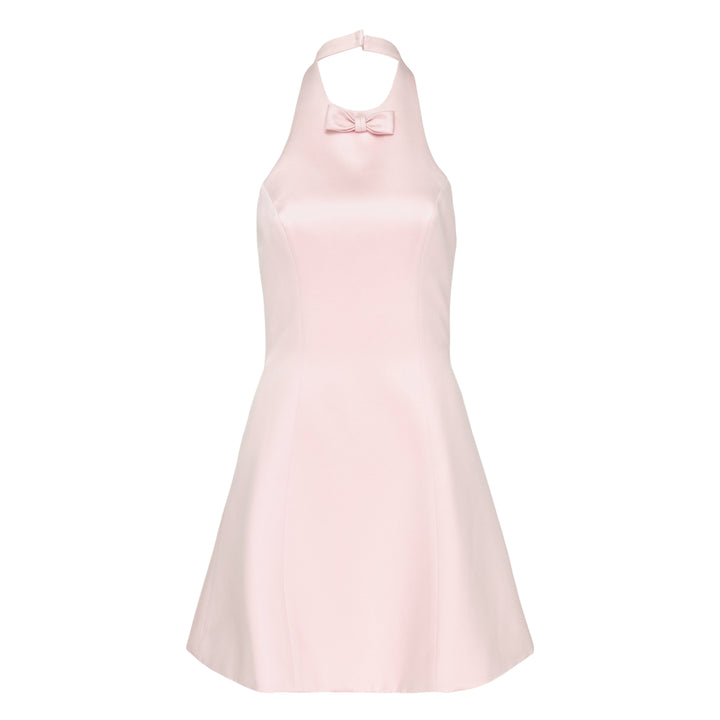 Bow Halter Mini Dress