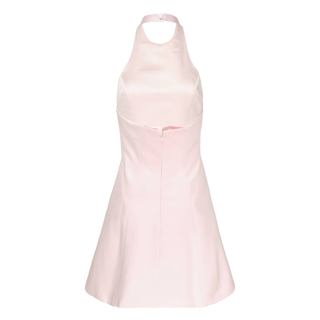 Bow Halter Mini Dress