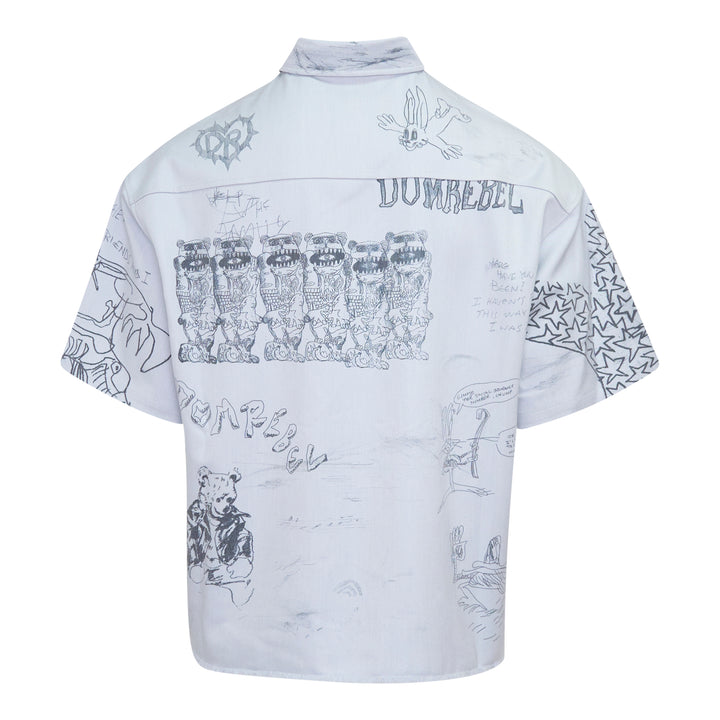 Graffiti Print Short Sleeve Shirt
