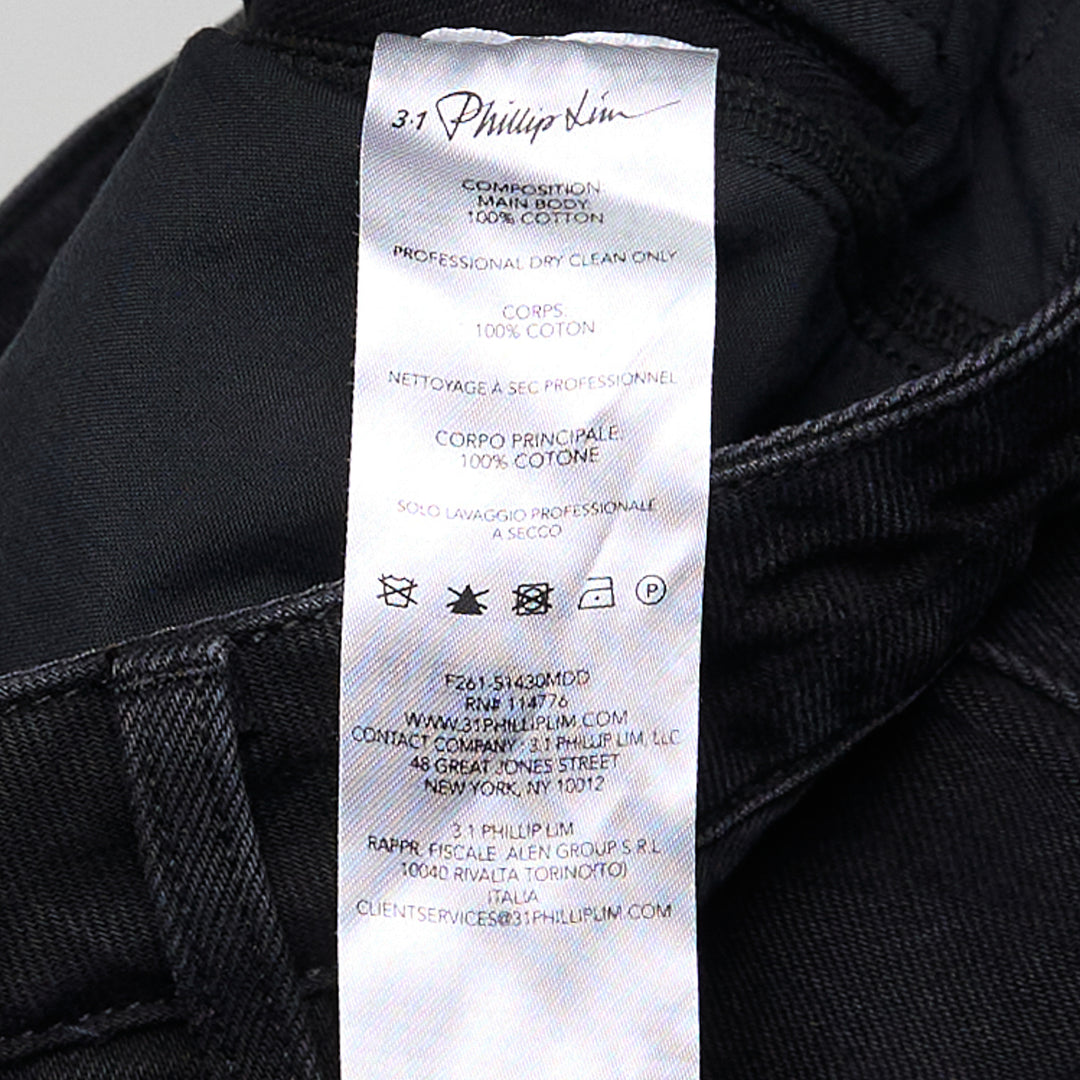 Wide Leg Denim Cargo Pants