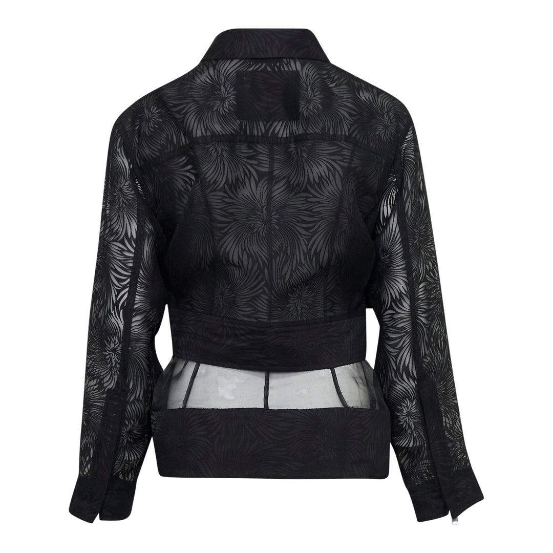 Organza Fil Coupé Double Layer Blouson