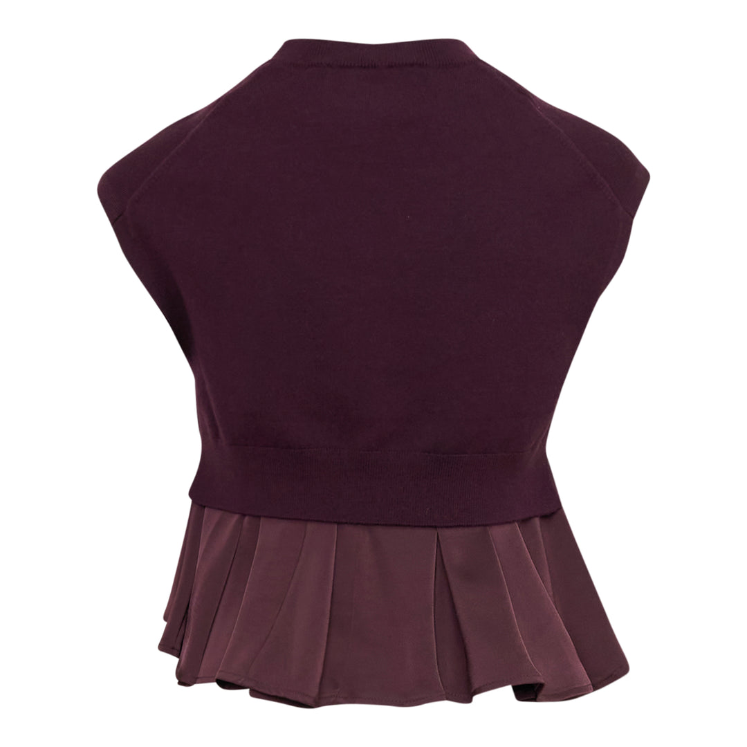 Ultrafine Merino Tank With Twill