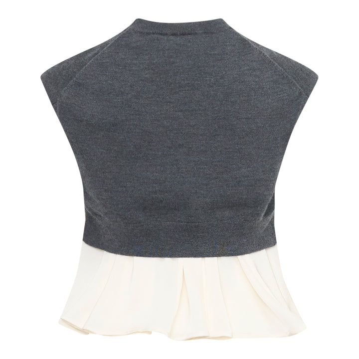 Ultrafine Merino Tank With Twill