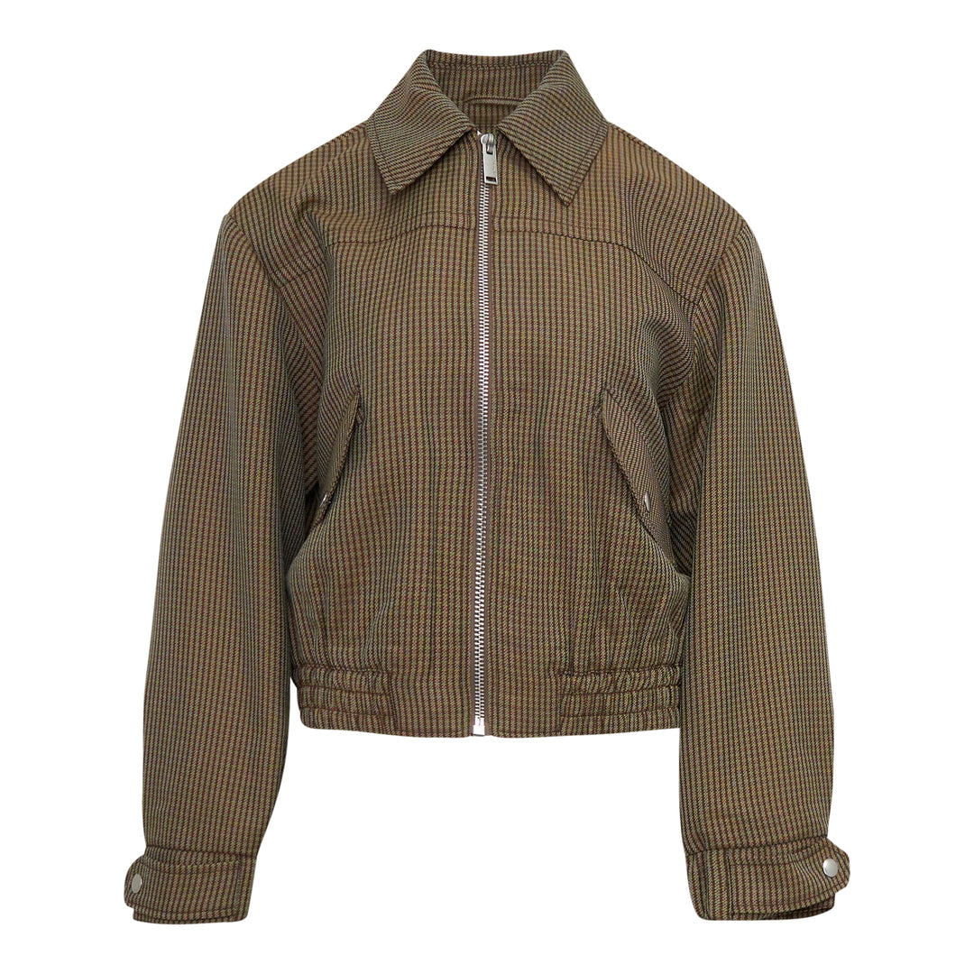 Tweed Blouson Bomber Jacket