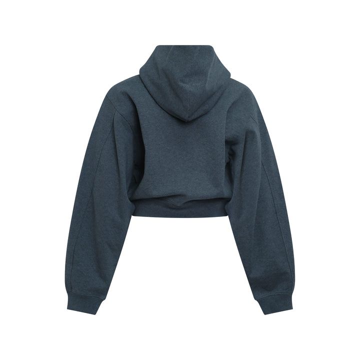 Logo Print Zip-Up Hoodie