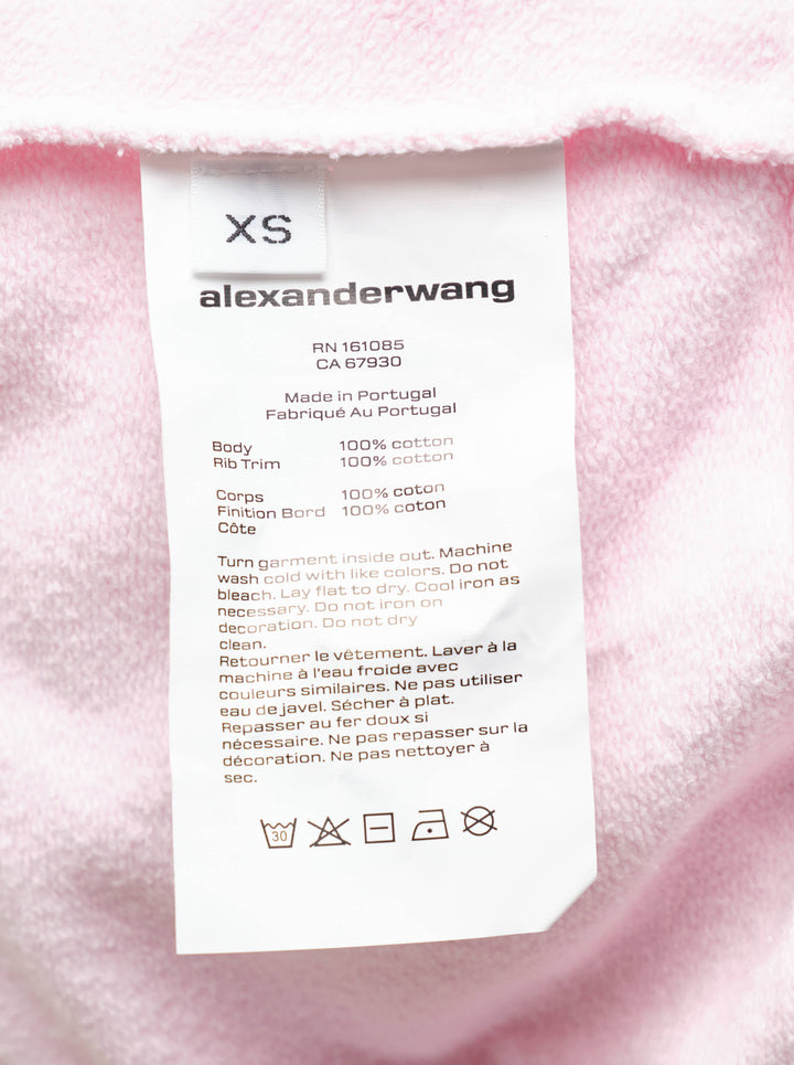 Alexander Wang Logo Print Zip-Up Hoodie - view 4