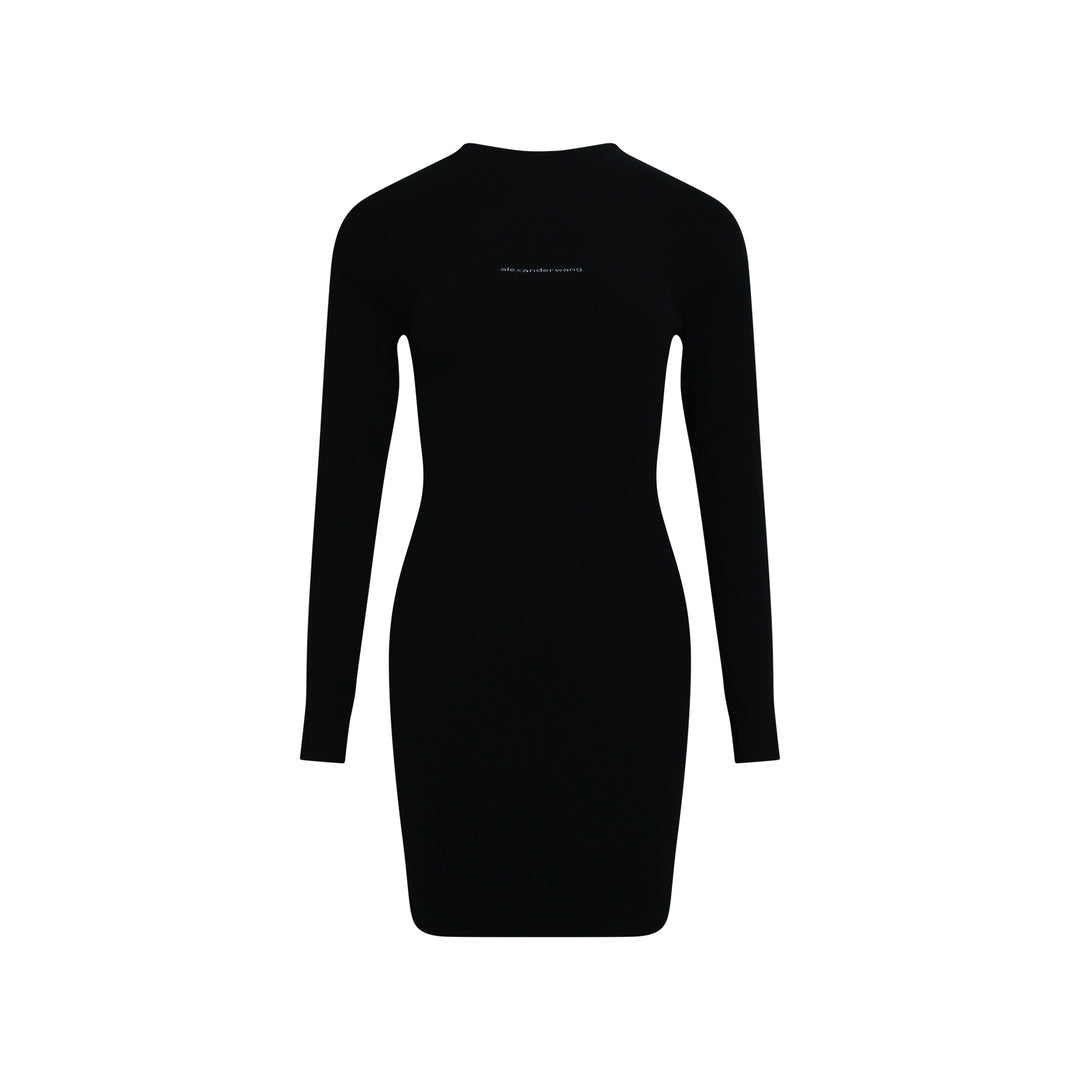 Long Sleeve Crew Neck Dress