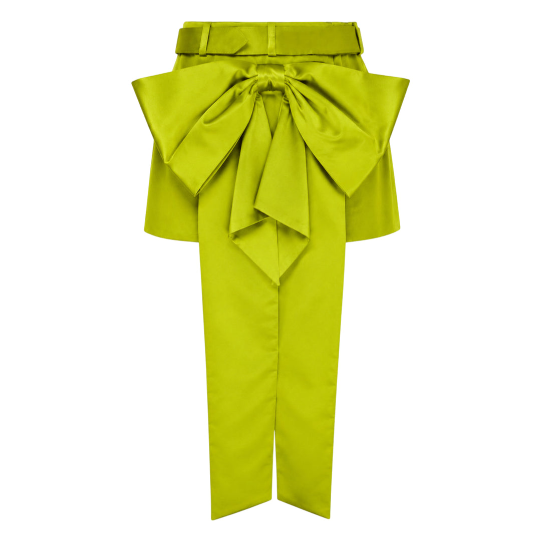 Belted Skirt Over Trousers