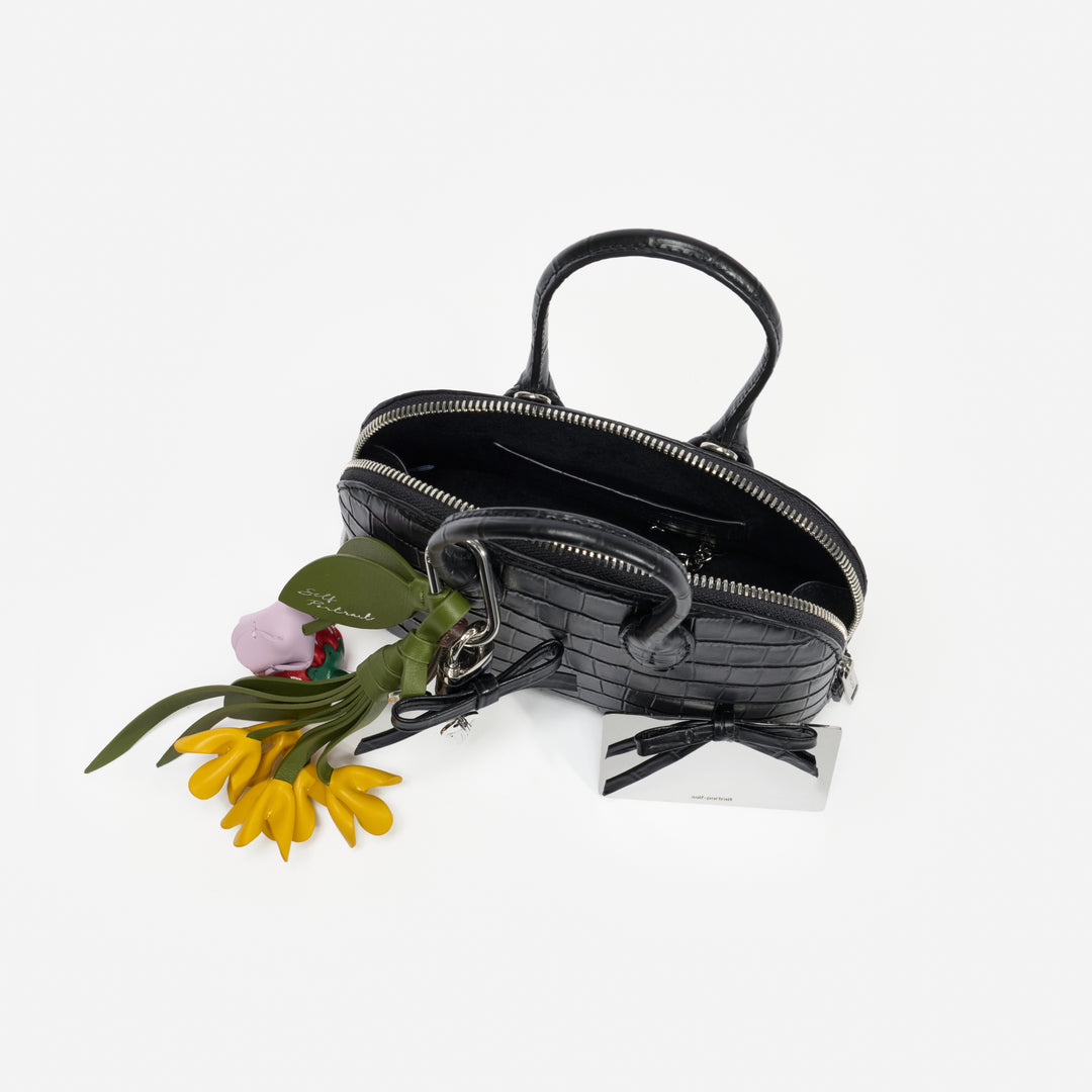 Croc Leather Toast Mini Bag