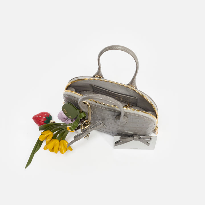 Croc Leather Mini Bag