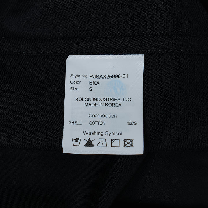 Cropped Raw Hem Button Shirt