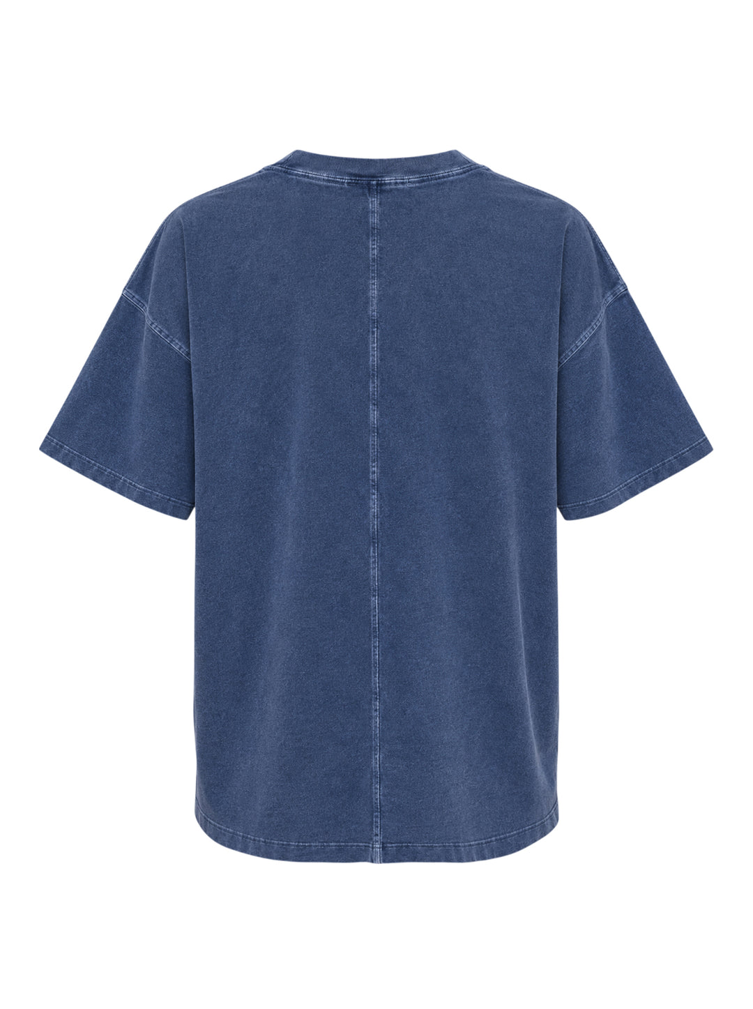 rag & bone University Alex Tee in washed navy, featuring a distressed arched collegiate graphic print reading 'RAG & BONE NYC', relaxed oversized fit with a crewneck collar and short sleeves - view 2