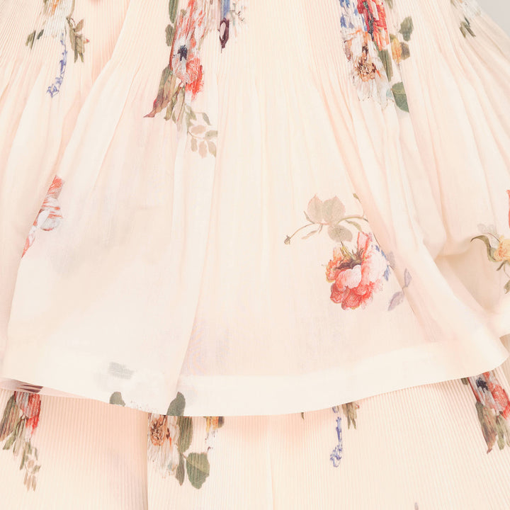 Pleated Tiered Midi Dress