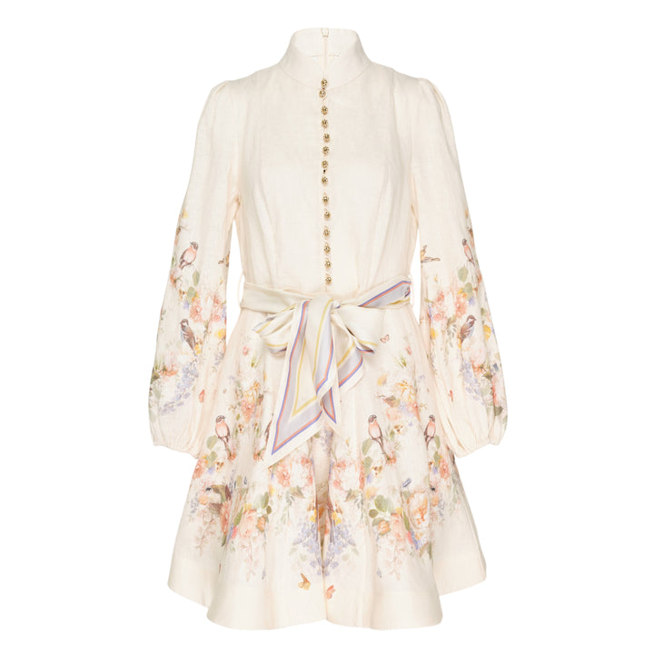 Valiant Button Mini Dress