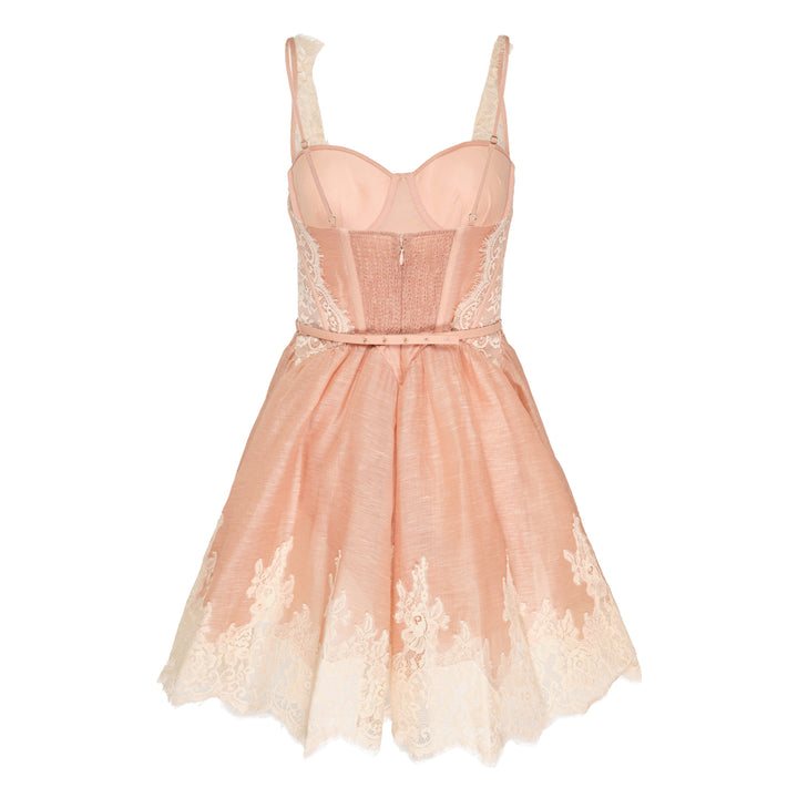 Valiant Lace Trim Mini Dress