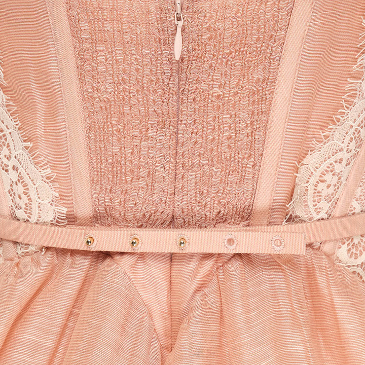 Valiant Lace Trim Mini Dress