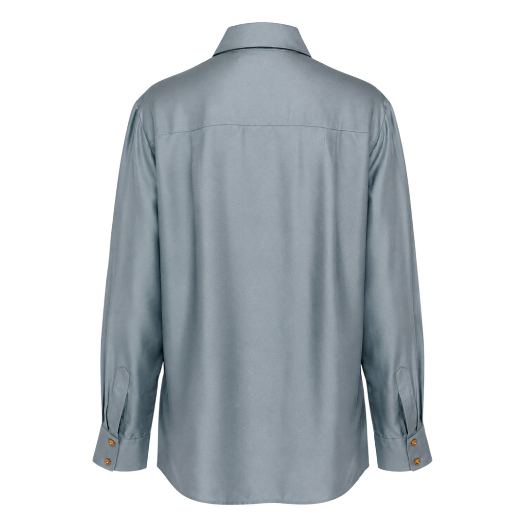 Tassel Tie Neck Blouse