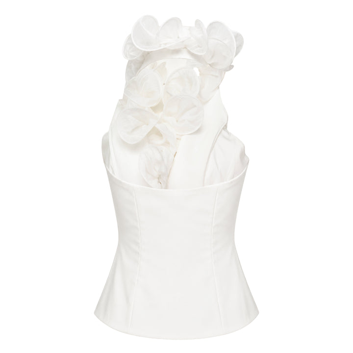 Spiral V-Neck Floral Top
