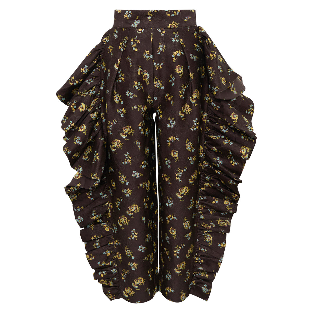 Lilah Floral Ruffle Pants