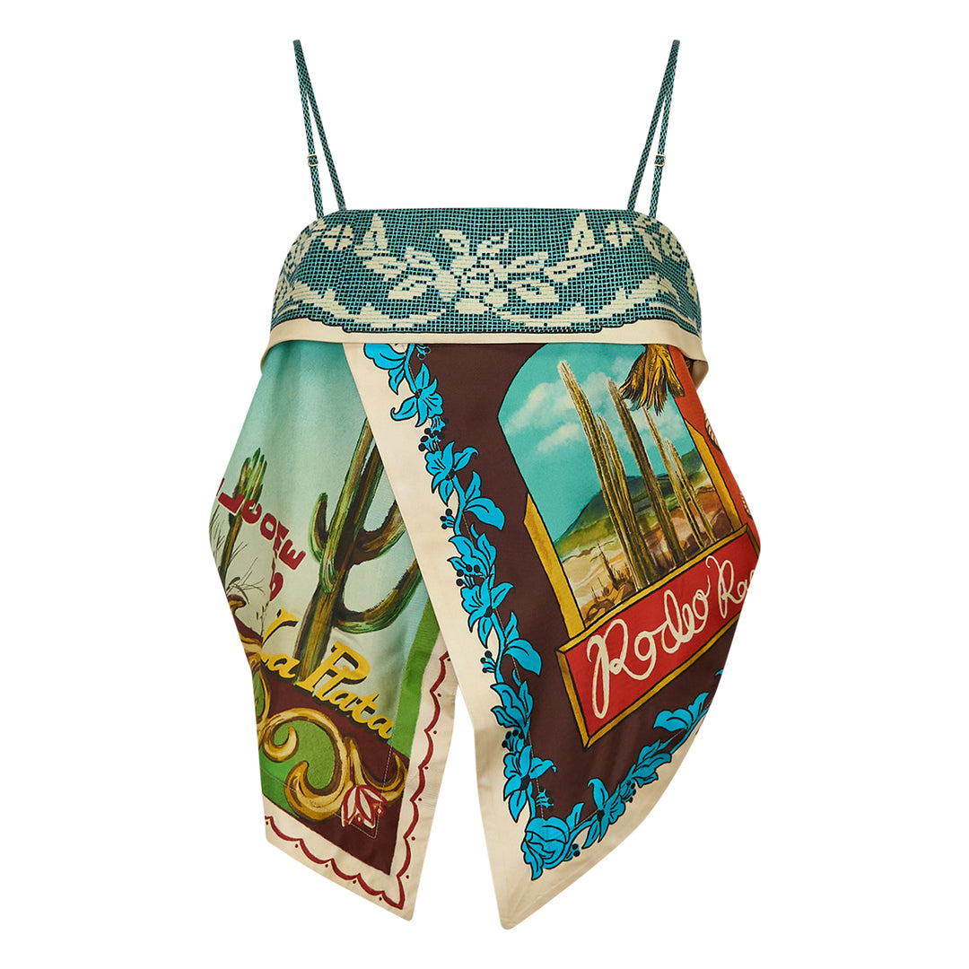Ace Silk Scarf Top