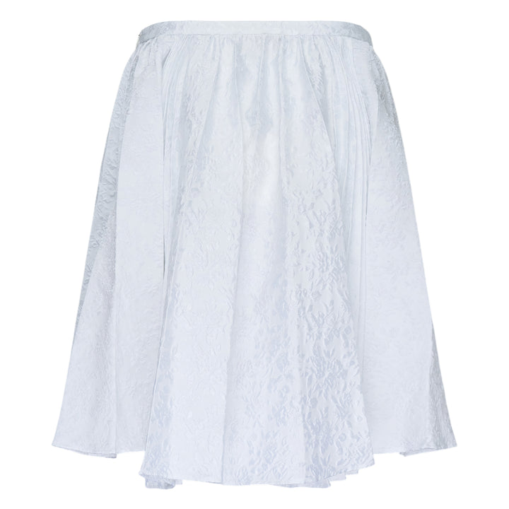 White Lace Pleated Skirt