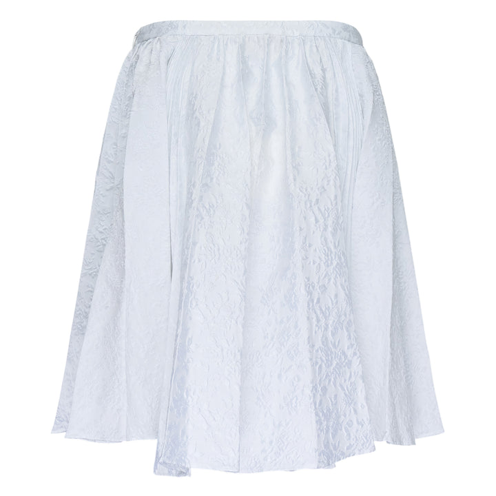White Lace Pleated Skirt