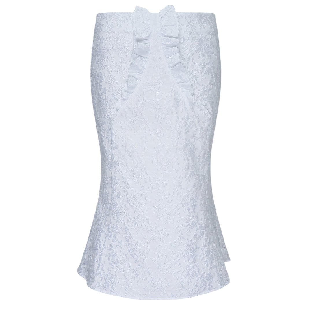 Ruffled Lace Mermaid Skirt