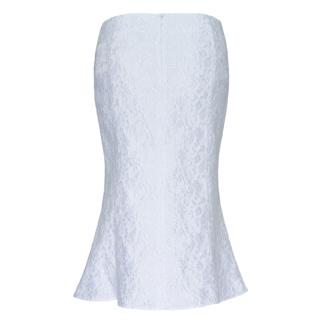 Ruffled Lace Mermaid Skirt