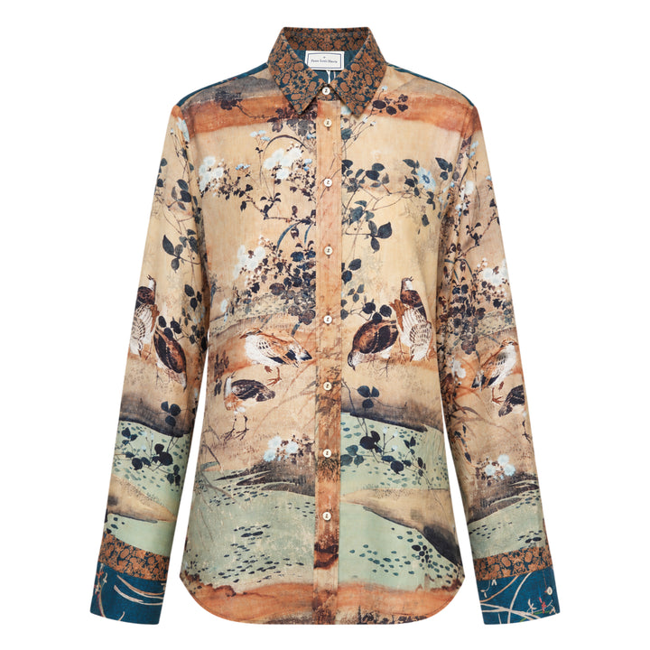 Floral Print Long Sleeve Shirt