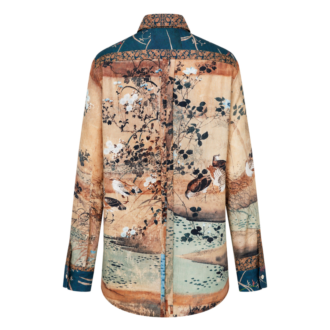 Floral Print Long Sleeve Shirt
