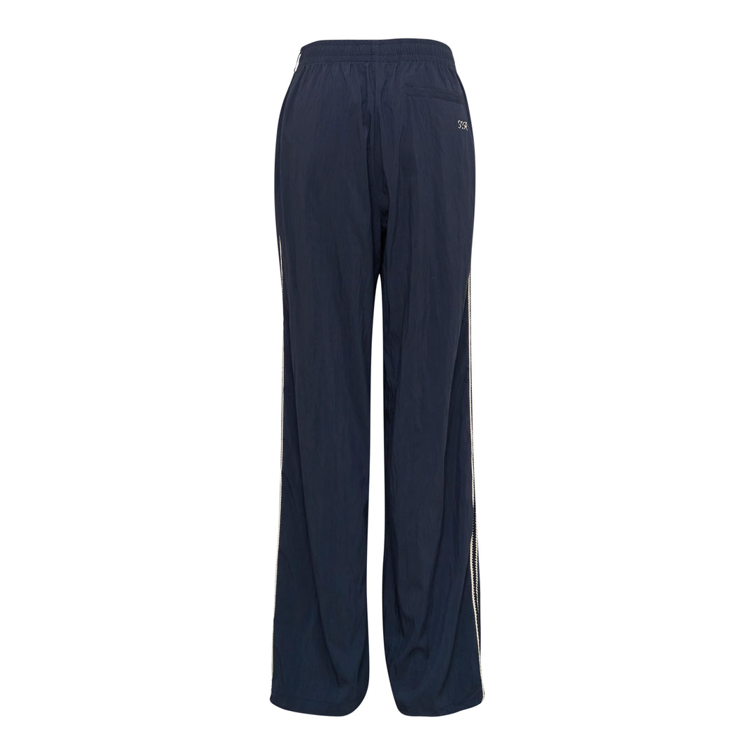Weaving Wide-Leg Track Pants