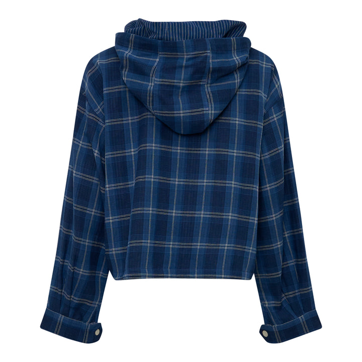 Check Hooded Shirt